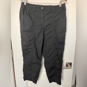 Chico’s black cargo crops.  Chico’s size 1